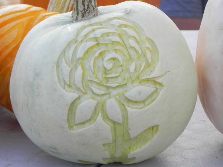Pumpkin Carving Idea Rose